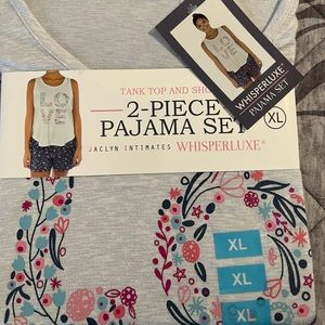 Jacqueline intimates tank and short pajama set